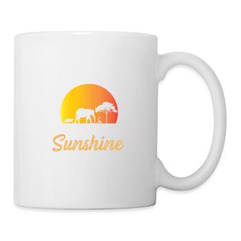 Afrique Soleil Patriotique Personne Cadeau - Mug blanc - blanc - Droite