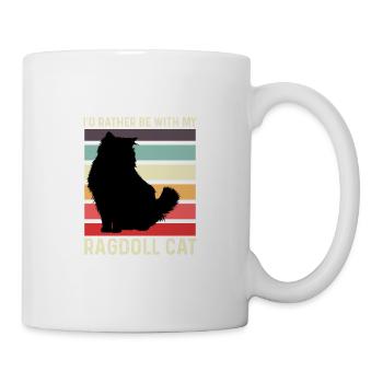 Meine Ragdoll -Katze Faule Person Geschenk - Tasse - Weiß - Rechts