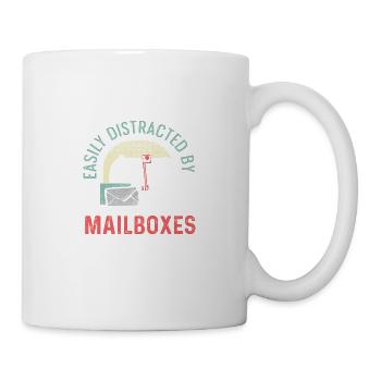 Distrait par les boîtes aux lettres Travailleur engagé Ges - Mug blanc - blanc - Droite