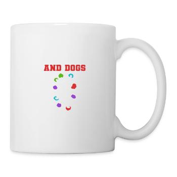 Klettern & Hunde Hundeliebhaber Geschenk - Tasse - Weiß - Rechts