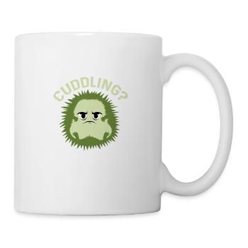 Kuscheln? Süß und liebevoll Gift - Tasse - Weiß - Rechts