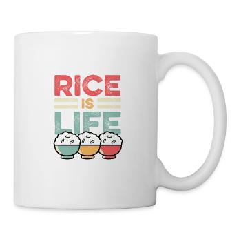 Rice is life Asian or Chinese person - Mug - white - Right