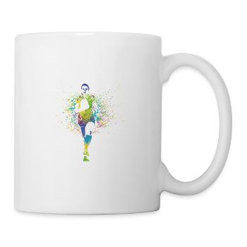 Weibliche Rugbyspieler Sportler Gift - Tasse - Weiß - Rechts