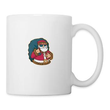Funny Christmas Pajamas dear Santa Claus me - Mug - white - Right
