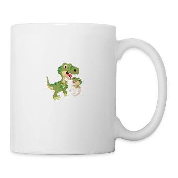 Promoted to Big Cousin 2022 T-Rex Dinosaur lu - Mug - white - Right