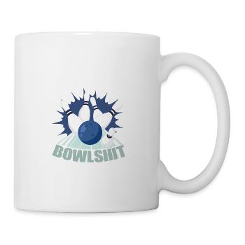 Lustiges Zitat etwas Bowlsht Ten Pin 10 Bowling - Tasse - Weiß - Rechts