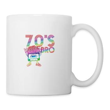 Cassette rétro Bro Vintage des années 70 - Mug blanc - blanc - Droite