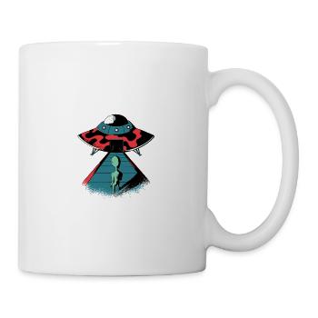 Extraterrestre OVNI Citation amusante pas plate, nous avons environ - Mug blanc - blanc - Droite