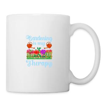 Funny quote Gardenner gardening is my The - Mug - white - Right