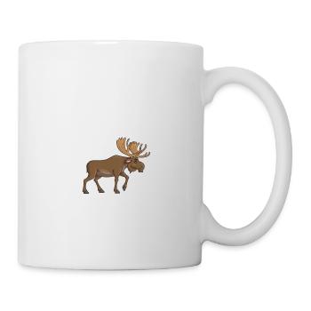 Drôle de conception de wapiti pour hommes Femmes Garçons Tétées - Mug blanc - blanc - Droite