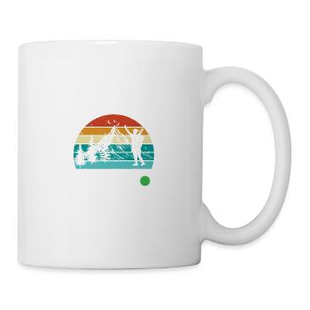 Vintage citation mode randonnée sur funny - Mug blanc - blanc - Droite