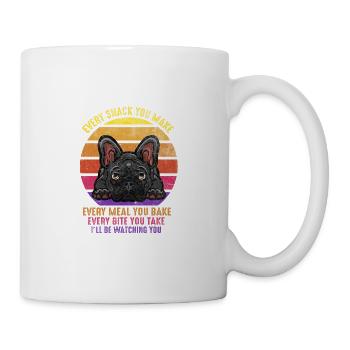 Français Bulldog Puppy Retro Drôle Français Bulldog Do - Mug blanc - blanc - Droite