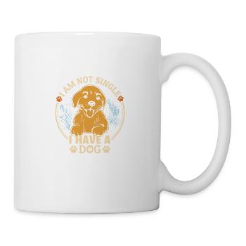 Dog Lovers Funny Quote I'm Not Single - Mug - white - Right