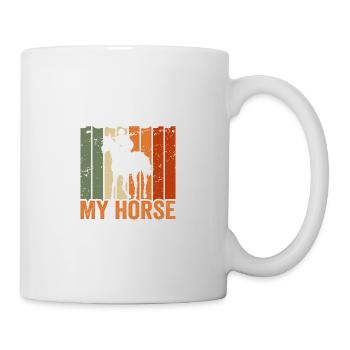 Ich bin dafür aus meinem Pferd gestiegen - Tasse - Weiß - Rechts