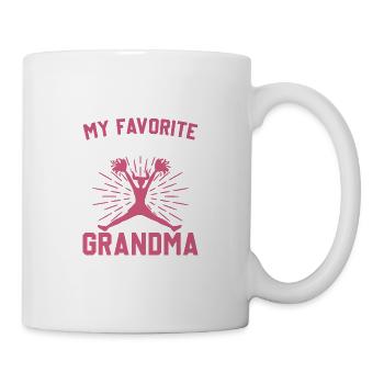Meine Lieblings -Cheerleaderin nennt mich Oma - Tasse - Weiß - Rechts