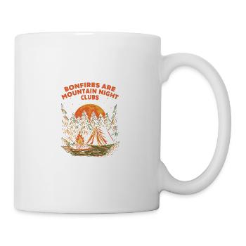 Campfires are Mountain Night Clubs Camping Wande - Mug - white - Right