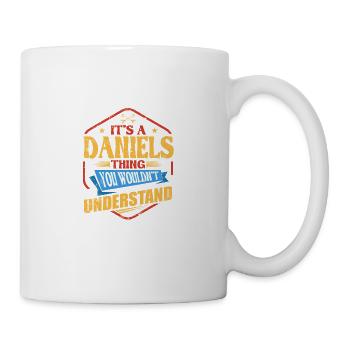 It's a Daniels thing funny surname Humor F - Mug - white - Right