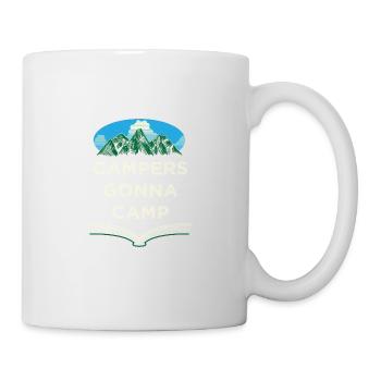 Campers will camp summer vacation tropical trip - Mug - white - Right