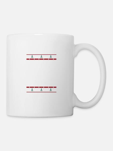 Ich bin alle aufgebraucht Weihnachtsfeier Weihnach - Tasse - Weiß