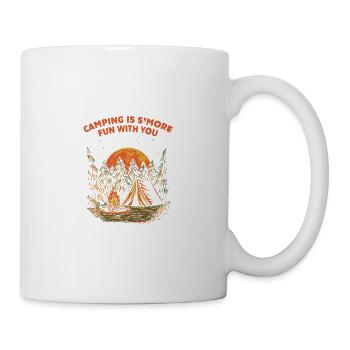 Camping is fun with you camper couples Campin - Mug - white - Right