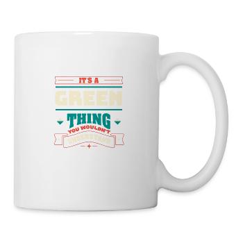 C’est une chose verte, le nom de famille de la famille - Mug blanc - blanc - Droite