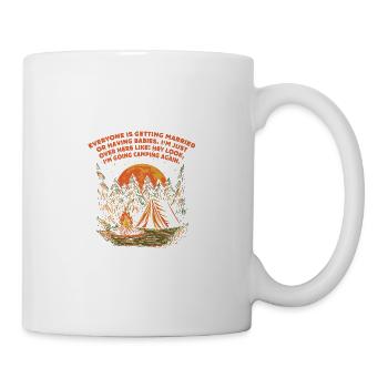 Everyone marries Camping Sarcastic Campers -Sarkas - Mug - white - Right