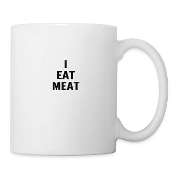 Grillon de viande mangeur de viande - Mug blanc - blanc - Droite