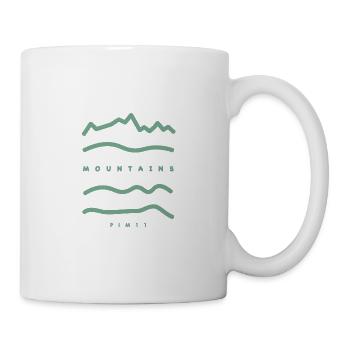 mountains (farbig) - Tasse - Weiß - Rechts