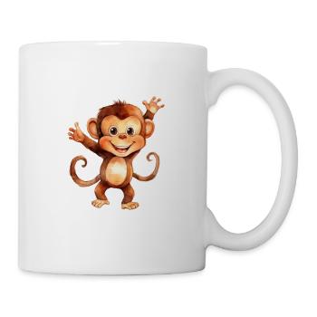 Classe de singe singe - Mug blanc - blanc - Droite