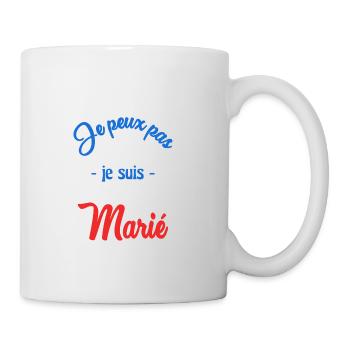 JE PEUX PAS. MARIE. FUTUR MARIE. EVJF. TEAM. TEAM - Mug blanc - blanc - Droite