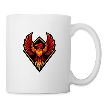 Fire Phoenix in Diamond Shield - Mug - white - Right