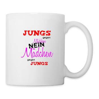Guys vs girls funny movie quote - Mug - white - Right