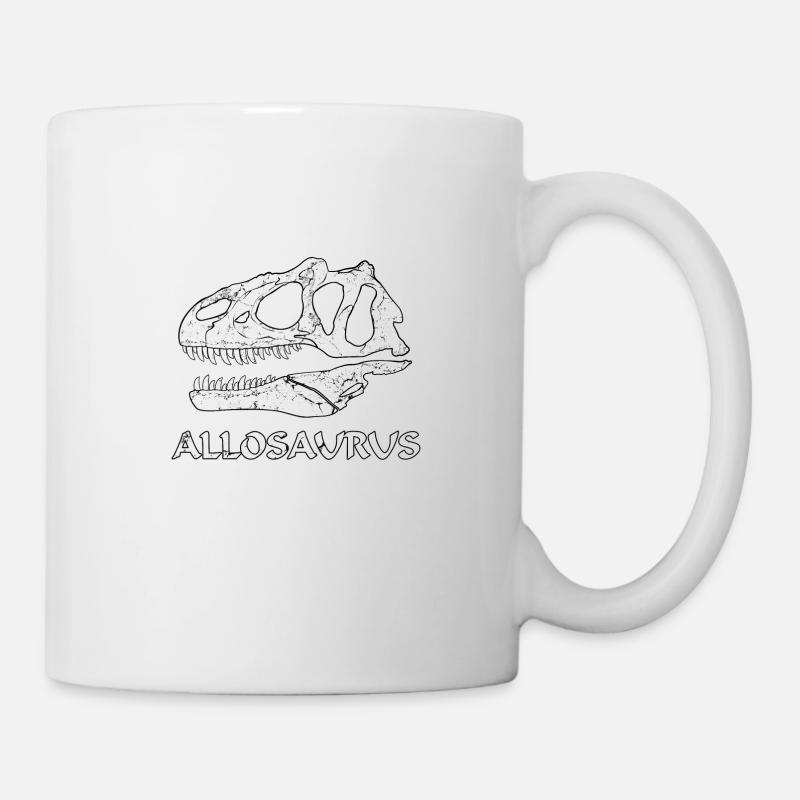 Allosaurus Fossil - Mug blanc - blanc