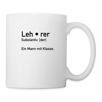 Lehrer - Tasse - Weiß - Rechts