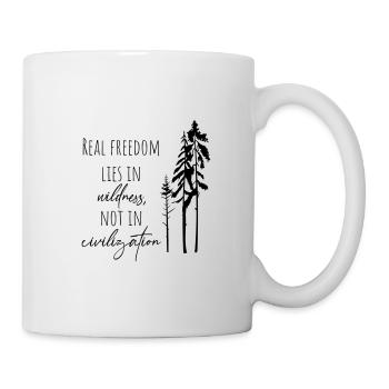 FREEDOM WILDERNESS WILD CAMP CAMPING CAMP TENT FOREST - Mug - white - Right