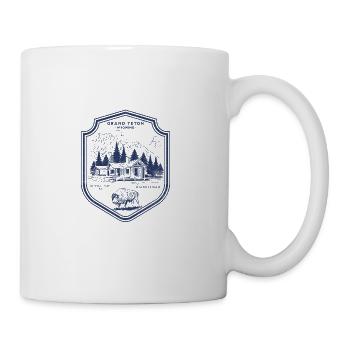Parc national de Grand Teton aux États-Unis - Mug blanc - blanc - Droite