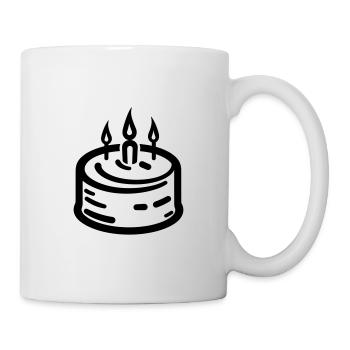 Birthday cake - Mug - white - Right