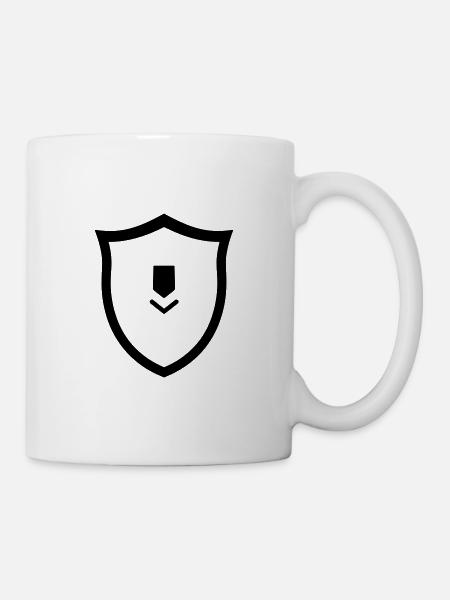 Schild - Tasse - Weiß