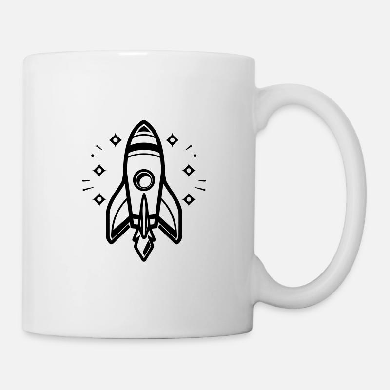 Fusée - Mug blanc - blanc