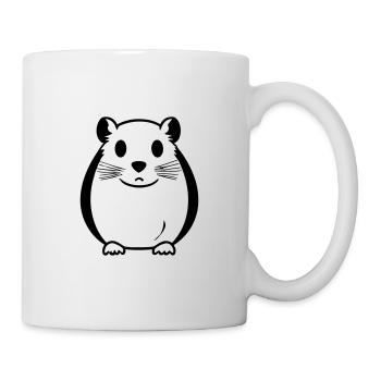 Hamster - Tasse - Weiß - Rechts