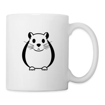 Hamster - Tasse - Weiß - Rechts