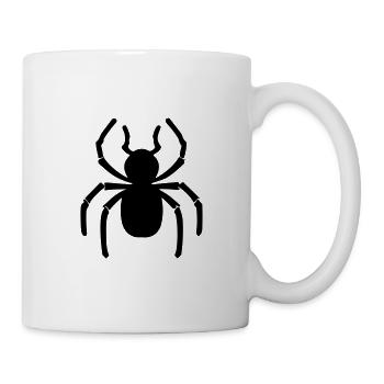 Spinne - Tasse - Weiß - Rechts