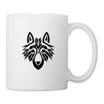 Loup - Mug blanc - blanc - Droite