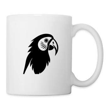 Papagei - Tasse - Weiß - Rechts