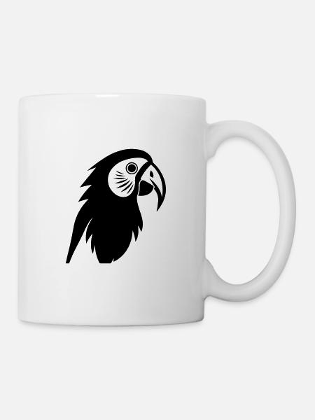 Papagei - Tasse - Weiß