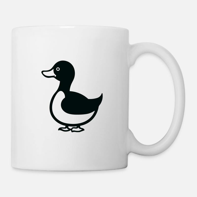 Ente - Tasse - Weiß
