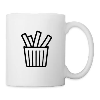 Pommes frites - Tasse - Weiß - Rechts
