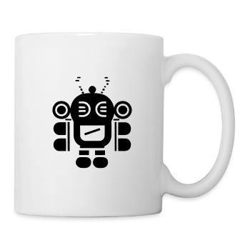 Petit robot - Mug blanc - blanc - Droite