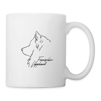 Finnischer Lapphund Profil Hunde Hund Wilsigns - Tasse - Weiß - Rechts