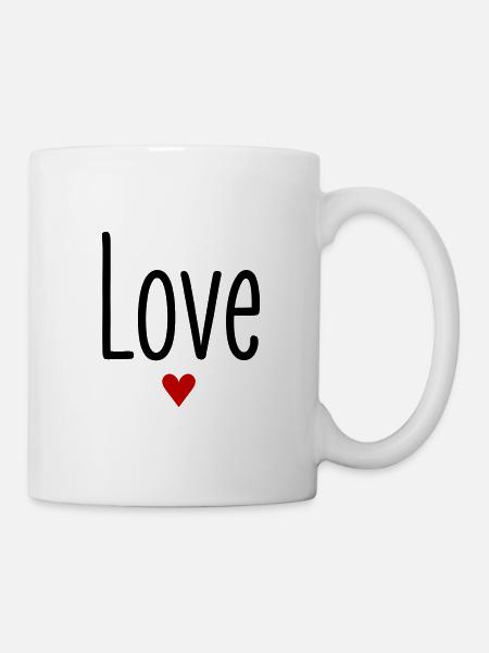Valentinstag Jahrestag Beziehung Paare Love Liebe - Tasse - Weiß